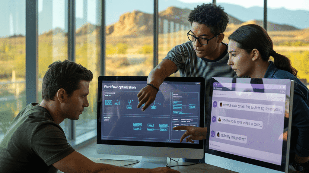 AI software company in Phoenix, AZ building workflow automation and custom chatbot tools for small businesses