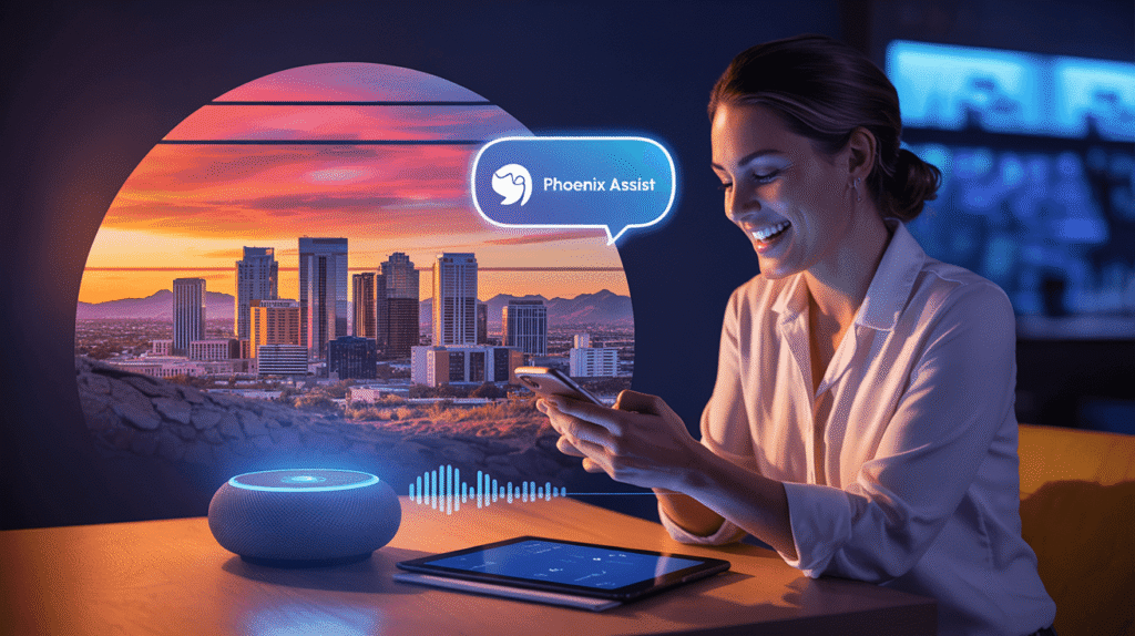 Phoenix AZ small business using AI voice sales assistant to book leads and automate customer conversations